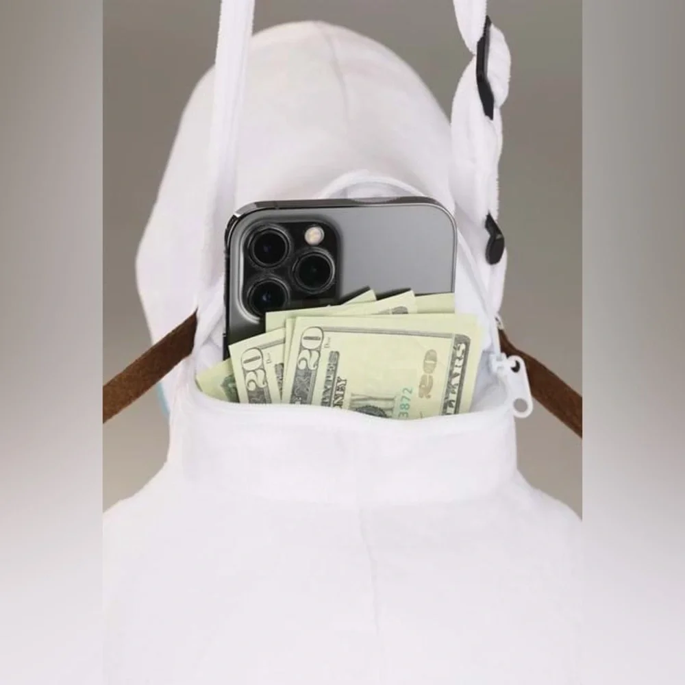 Disney Frozen Olaf Costume Bag - Plush Stuffed Figure with Zipper and Strap
